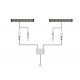 BL15 LED - Kit LED Gauche/Droit avec fixation par l'avant et câblage
