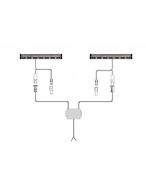 BL15 LED - Kit LED Gauche/Droit avec fixation par l'avant et câblage