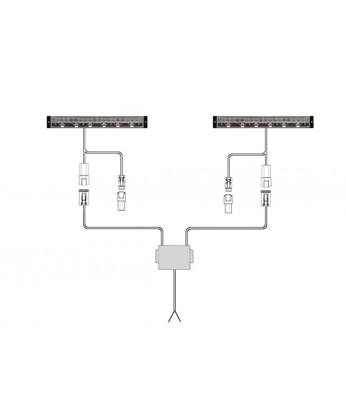 BL15 LED - Kit LED Gauche/Droit avec fixation par l'avant et câblage