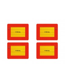 R70 - 4 Plaques ECE70/01 alu 283 x 195