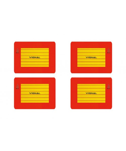 R70 - 4 Plaques ECE70/01 alu 283 x 195