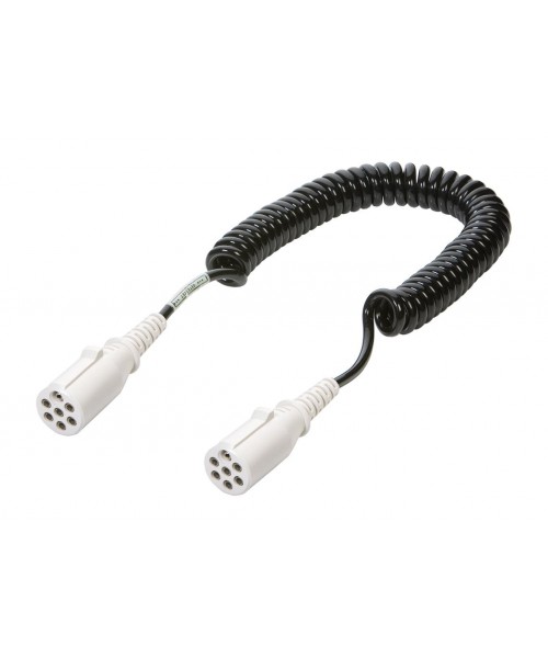 C7P - Câble spiralé pour remorques 24S + Prise Surm Lg 3.5M