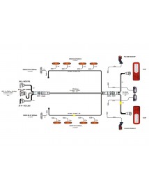 KIT - Kit complet feux + câblage semi-remorques 100% LED