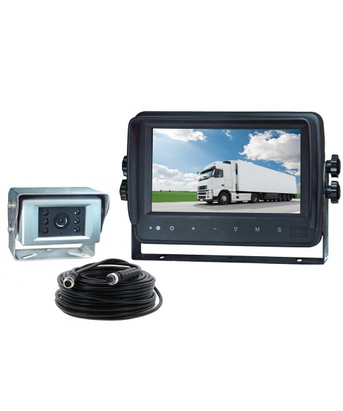 Systèmes caméras filaires - Kit complet filaire avec écran 7" et caméra alu/inox CMOS