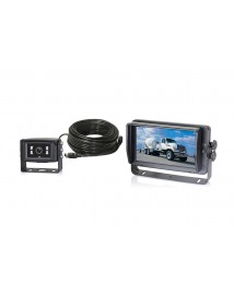 Systèmes caméras filaires - Kit complet filaire HD 1080P avec écran 7" mono et caméra alu noire