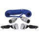 Accessoires systèmes filaires - Câble 7P/12/24V spiralé de liaison pour 2 caméras HD