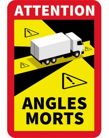 Etiquette Angles Morts pour Camion