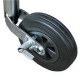 Roue jockey AL-KO jante PVC 48mm avec blocage de la roue 150kg