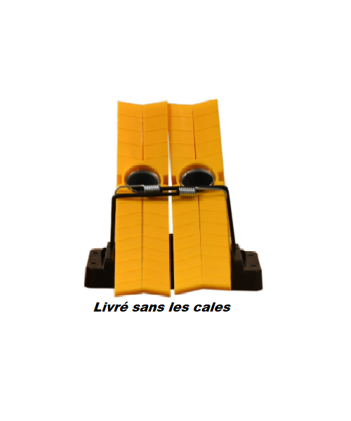 support pour 2 cales de roue pliable