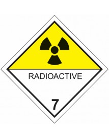 Plaque Transport classe 7 Matières radioactives