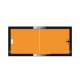 Panneau alu 300 x 120 NSB orange Pliable en vertical