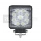 Phare de travail carré 9 leds - 10/30 Volts - IP67