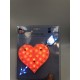 Coeur lumineux a leds Bleu 24V