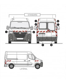 KIT BALISAGE RENAULT MASTER IV L2H2 STANDRAD CLASSE B AV-ARR-LATERAL MINI