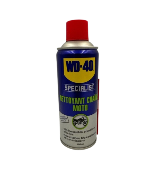 Nettoyant chaîne 400 ml WD-40 moto : , nettoyant de moto