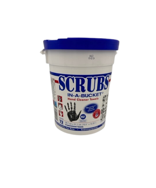 SEAU DE 72 LINGETTES POUR LES MAINS - SCRUBS