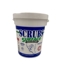 SEAU DE 72 LINGETTES DESINFECTANTES - SCRUBS SURFACE pour nettoyage général