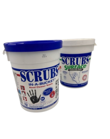 PACK LINGETTES SCRUBS - SEAU 72 LINGETTES CHACUN