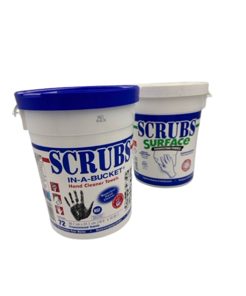 PACK LINGETTES SCRUBS - SEAU 72 LINGETTES CHACUN