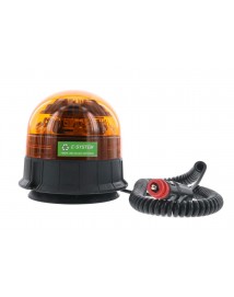 GYROPHARE ÉCOLOGIQUE LED MAGNETIQUE 1 VENTOUSE DOUBLE FLASH AMBRE-VIGNAL-D16153