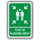 Panneau point rassemblement