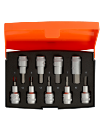 Jeu de douilles 1/2" avec embouts 6 pans