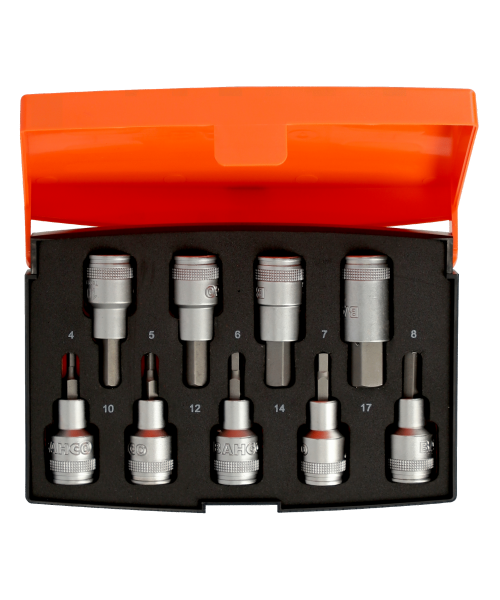 Jeu de douilles 1/2" avec embouts 6 pans