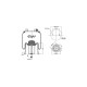 Soufflet à air, Suspension pneumatique SAF 3228104300-2619II