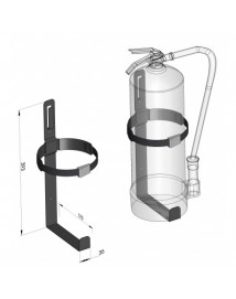 Support extincteur 6Kg rouge - I800700