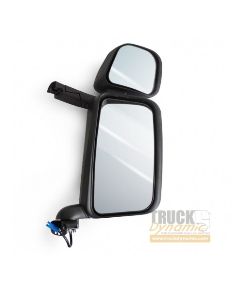 Rétroviseur principal et grand angle SCANIA 4 - Électrique et manuel - 250 mm - 24 V - Gauche
