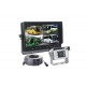 Systèmes caméras filaires - Kit complet filaire HD 1080P avec écran 10" mono et caméra inox