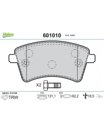 Plaquettes de frein avant Renault Kangoo 2.