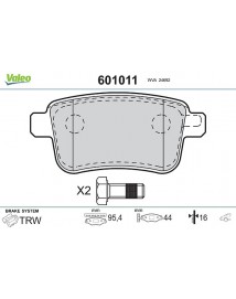 Plaquettes de frein avant Renault Kangoo 2.