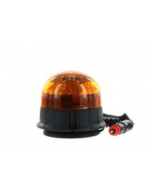 Gyrophare led VENUS magnetique 1 ventouse double flash ambre