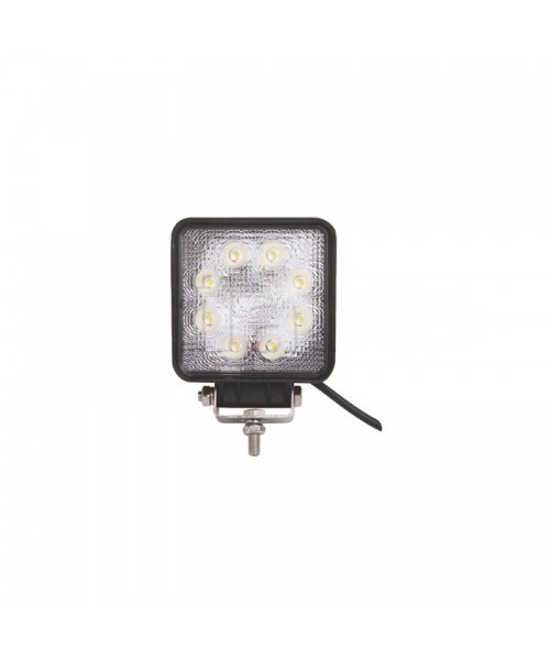 Phare de travail carré 8 leds - 10/30 Volts -