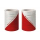 BA - Set rouleaux Chevron Rouge/Blanc Classe B 9 m