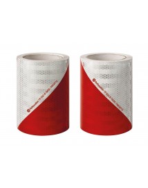 BA - Set rouleaux Chevron Rouge/Blanc Classe B 9 m