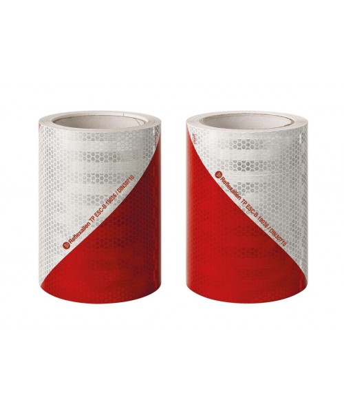 BA - Set rouleaux Chevron Rouge/Blanc Classe B 9 m