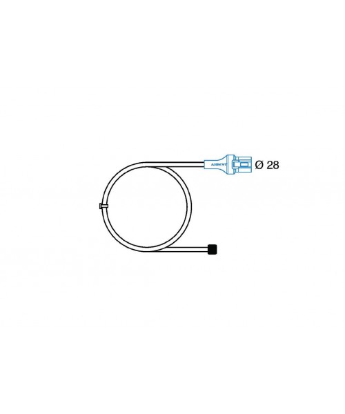 CP - Câble plat optionnel avec connecteur 2 voies pour repiquage sur feu arrière LC8 16 m