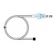 CP - Câble plat optionnel avec connecteur 2 voies pour repiquage sur feu arrière LC8 500 mm