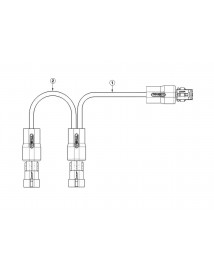 FCA - Cable de raccordement superseal 2 voies