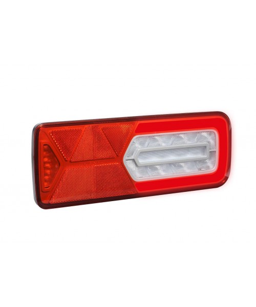 LC12 LED - Feu arrière LED GLOWING Droit 12V, Conn additionnels, triangle