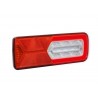 LC12 LED - Feu arrière LED GLOWING Droit 12V, Conn additionnels, triangle