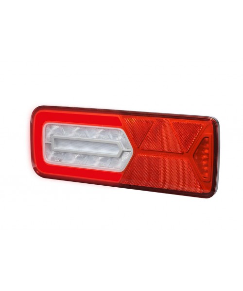 LC12 LED - Feu arrière LED GLOWING Gauche 12V, Conn additionnels, triangle