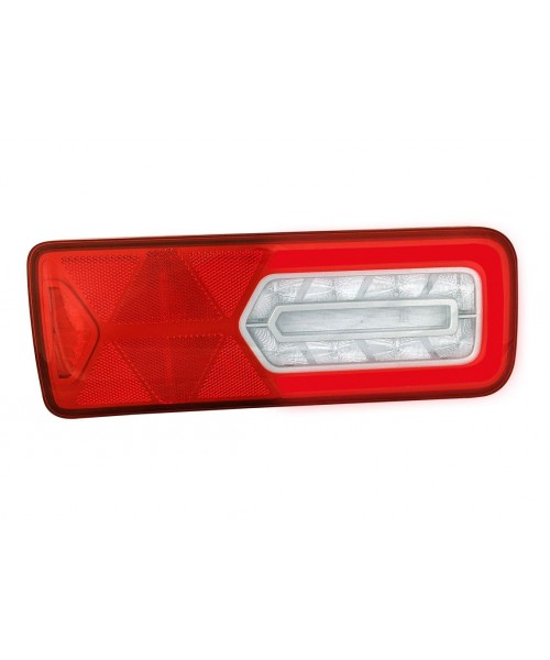 LC12 LED - Feu arrière LED GLOWING Droit 24V, connecteurs additionnels
