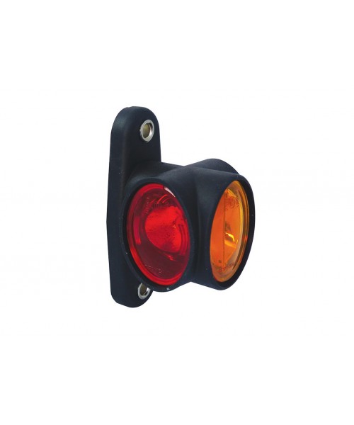 FA3 LED - Feu de gabarit symétrique LED 12/24V cristal + rouge + ambre