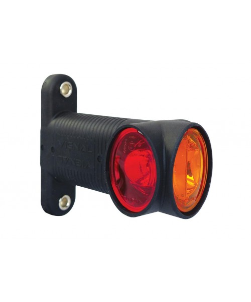 FA3 LED - Feu de gabarit symétrique LED 12/24V cristal + rouge + ambre
