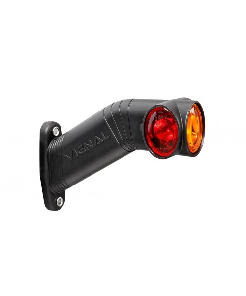 FA3 LED - Feu de gabarit droit LED 12/24V cristal + rouge + ambre