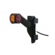 DXLC8 - Feu de gabarit et d'encombrement LED gauche 12/24V cristal + rouge + ambre conn 2 voies montage sur LC8
