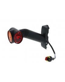 FA3 LC12 LED - Feu de gabarit LED gauche 12/24V cristal + rouge + ambre